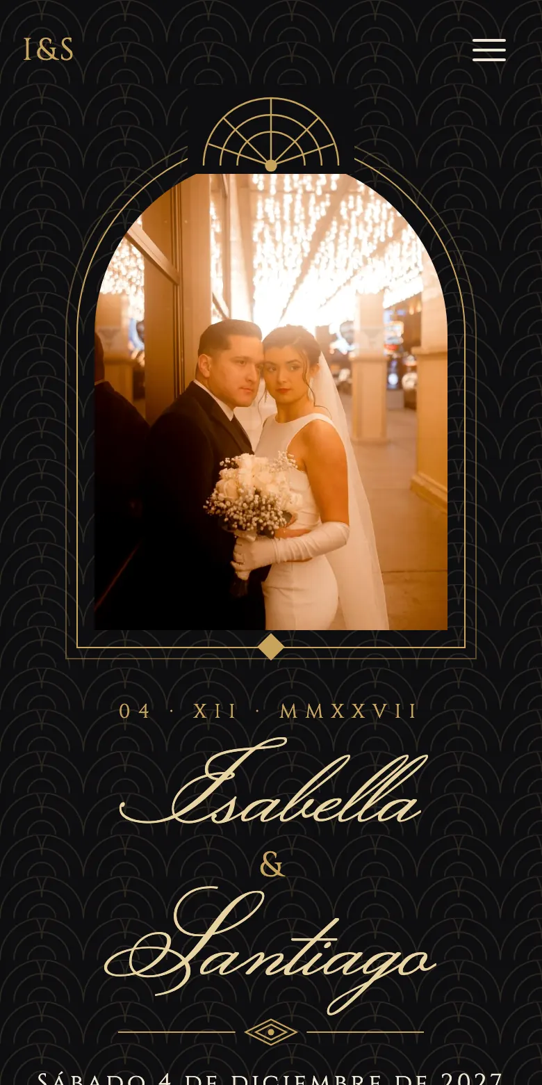 Invitación digital de boda, demo Gala