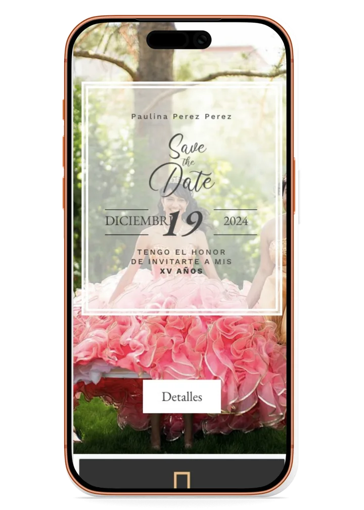 Diseño de invitación digital Winvite 2