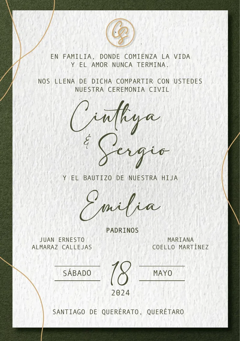 Demo de invitación digital Cinthya & Sergio - Boda PDF