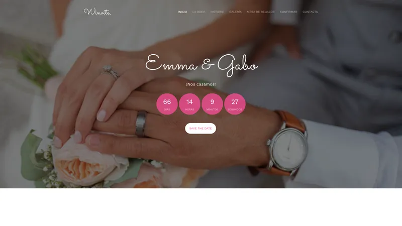 Demo de invitación digital Forever - Boda