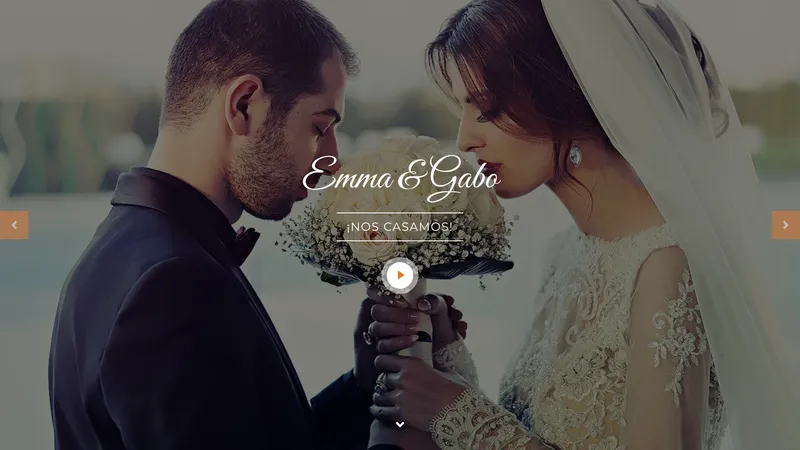 Demo de invitación digital Honeymoon - Boda